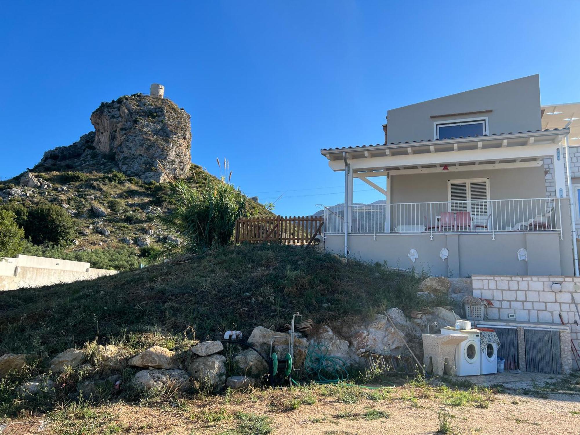 スコペッロ La Finestra Sul Mare Dello Zingaroヴィラ エクステリア 写真